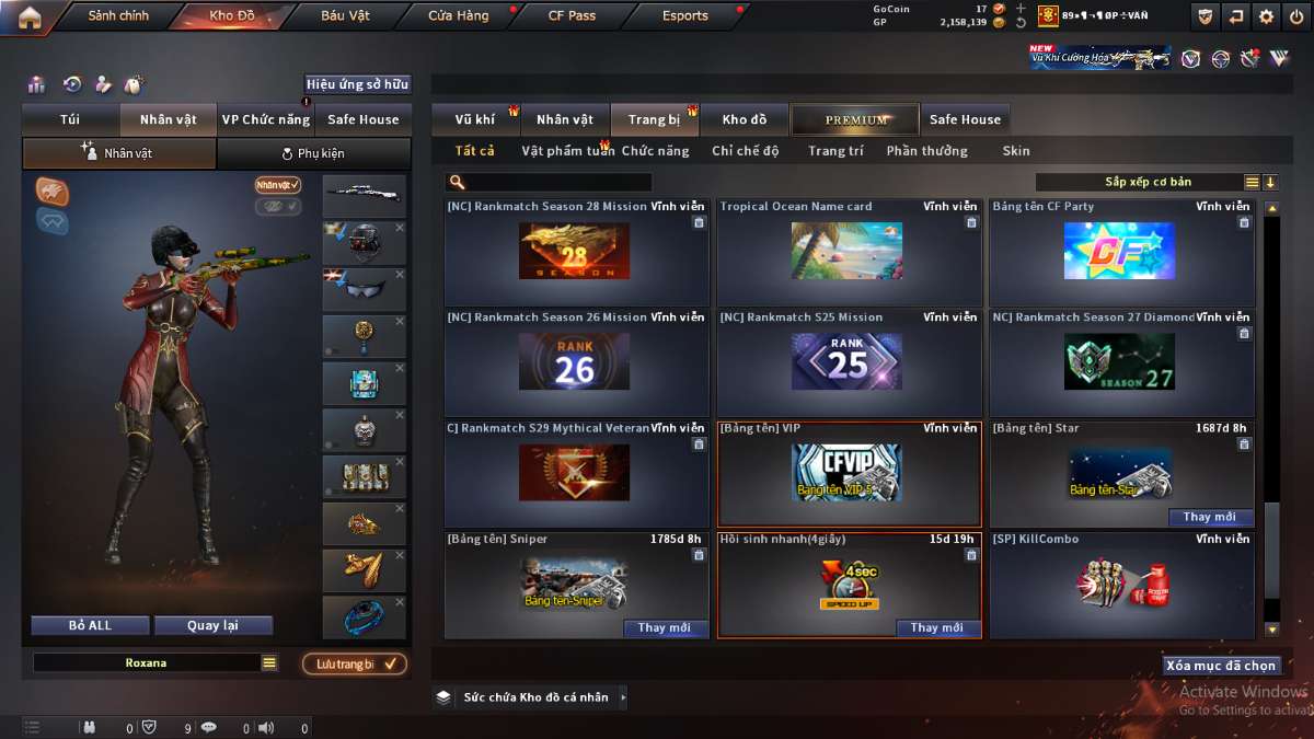 shop acc cf uy tin gia re